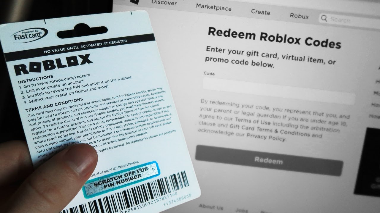 How To Redeem A Roblox Gift Card 